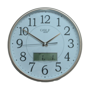 2943 שעון קיר אנלוגי עם צג דיגיטלי