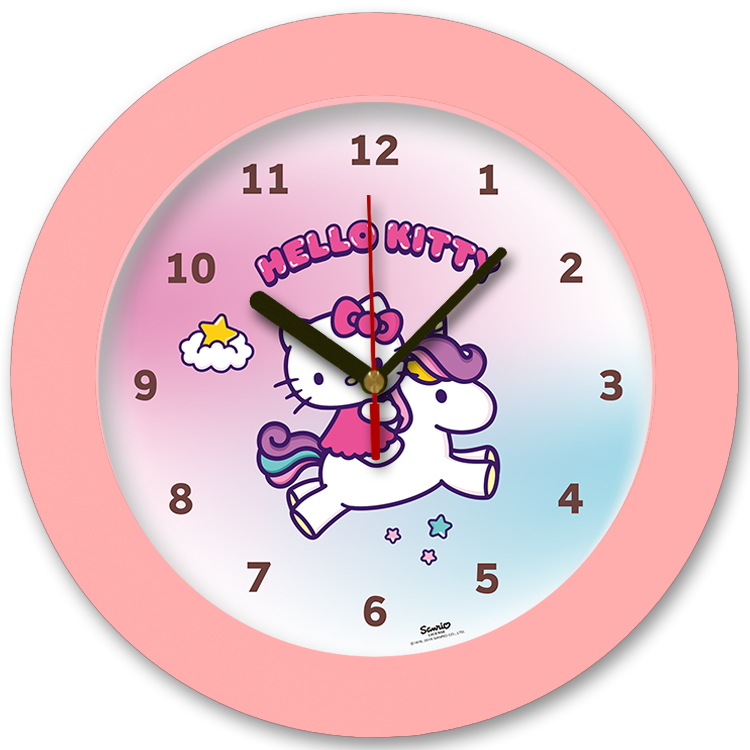 98105-HK unicorn1 שעון קיר מחוגים לילדים חד קרן