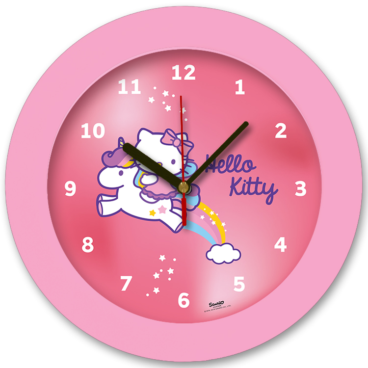 98105-HK unicorn3 שעון קיר מחוגים לילדים חד קרן