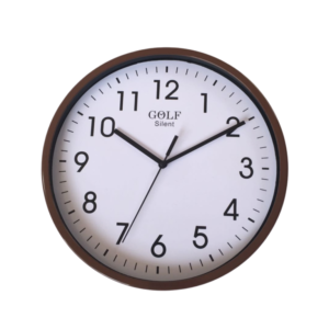CLKSPL03BR שעון קיר קלאסי מבית גולף - צבע חום נעים לקיר החדר