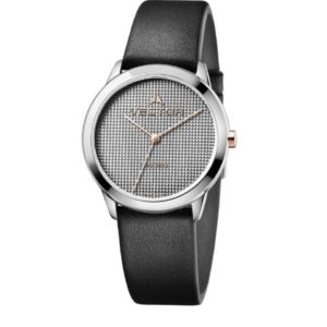 שעון יד עיצוב מודרני נקי בעל רצועות עור שחורות מקולקציית קלין 2020 שעוני VECTOR. דגם V9-011561 gray Престижные наручные часы от Golf Watches. Бренд vector для роскошных наручных часов в Израиле