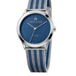 שעון יד מבית VECTOR, קולקציית 'כחולי השמיים' עיצוב שילוב מקסים של הכחול והכסוף בכל פרטי שעון היד היוקרי. דגם V9-012411 blue Высококлассные элегантные классические часы