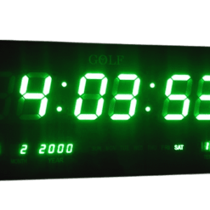 שעון קיר דיגיטלי דגם 4622 ירוק