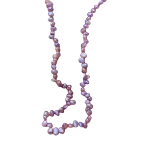 שרשרת פנינים סגול דגם p01