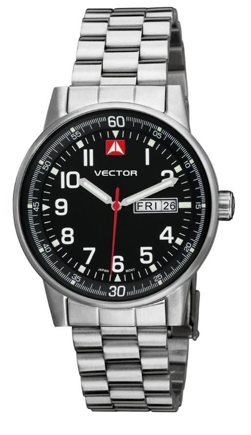 שעון יד לגבר vector דגם vc8 003412 שחור